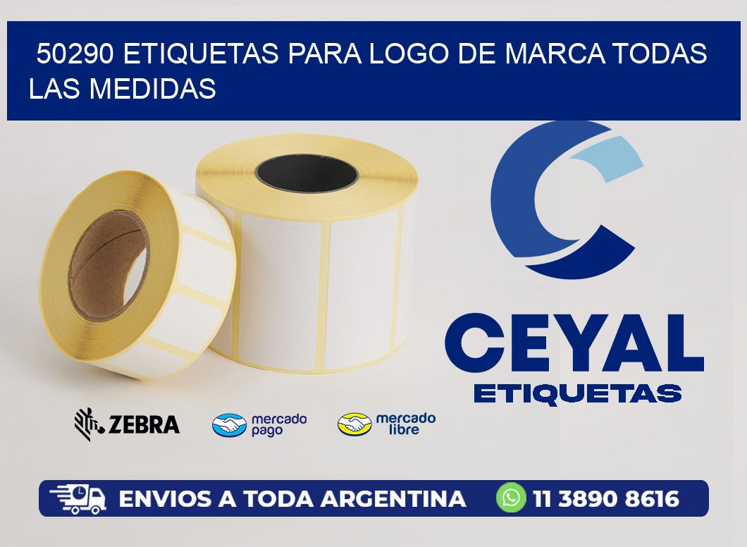 50290 etiquetas para logo de marca todas las medidas