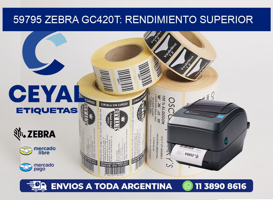 59795 Zebra GC420T: Rendimiento Superior