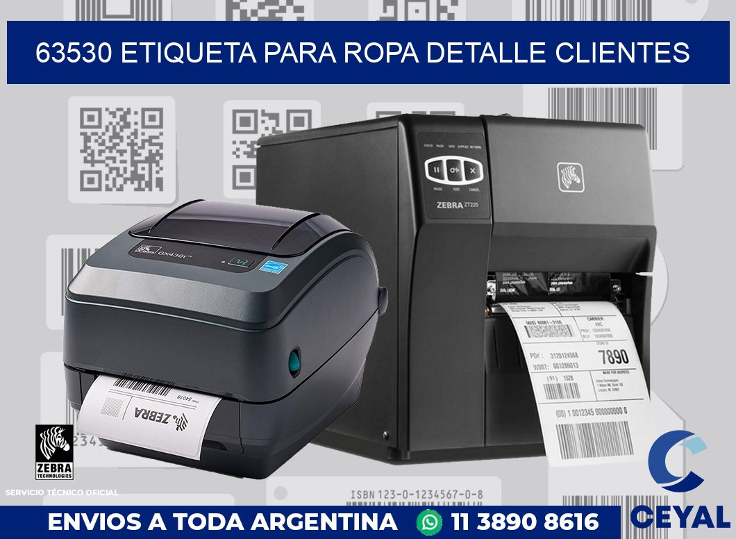 63530 ETIQUETA PARA ROPA DETALLE CLIENTES