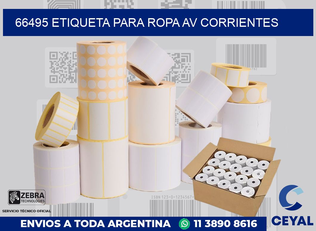 66495 ETIQUETA PARA ROPA AV CORRIENTES