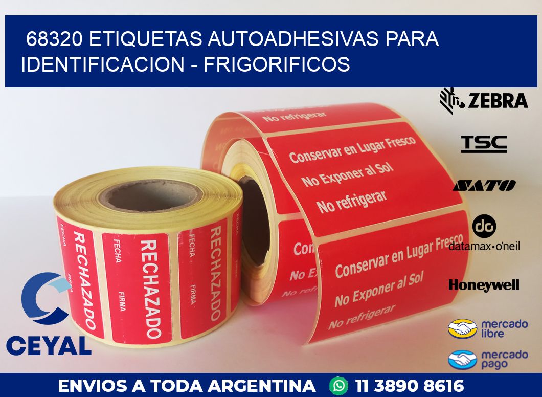 68320 ETIQUETAS AUTOADHESIVAS PARA IDENTIFICACION – FRIGORIFICOS