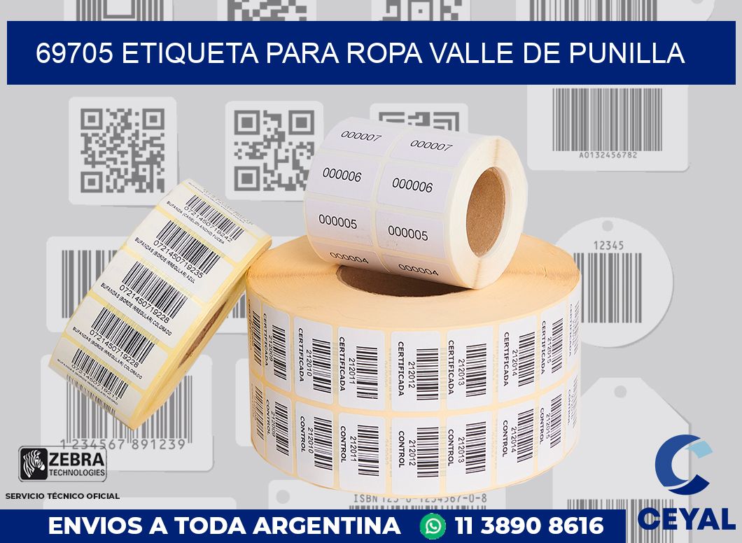 69705 ETIQUETA PARA ROPA VALLE DE PUNILLA