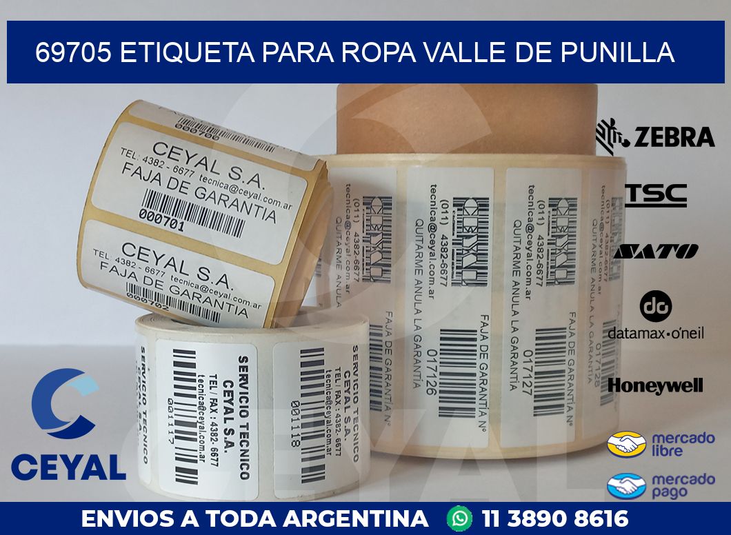 69705 ETIQUETA PARA ROPA VALLE DE PUNILLA