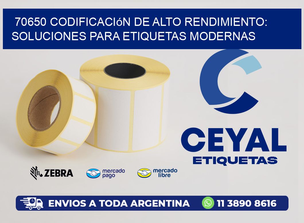 70650 Codificación de Alto Rendimiento: Soluciones para Etiquetas Modernas