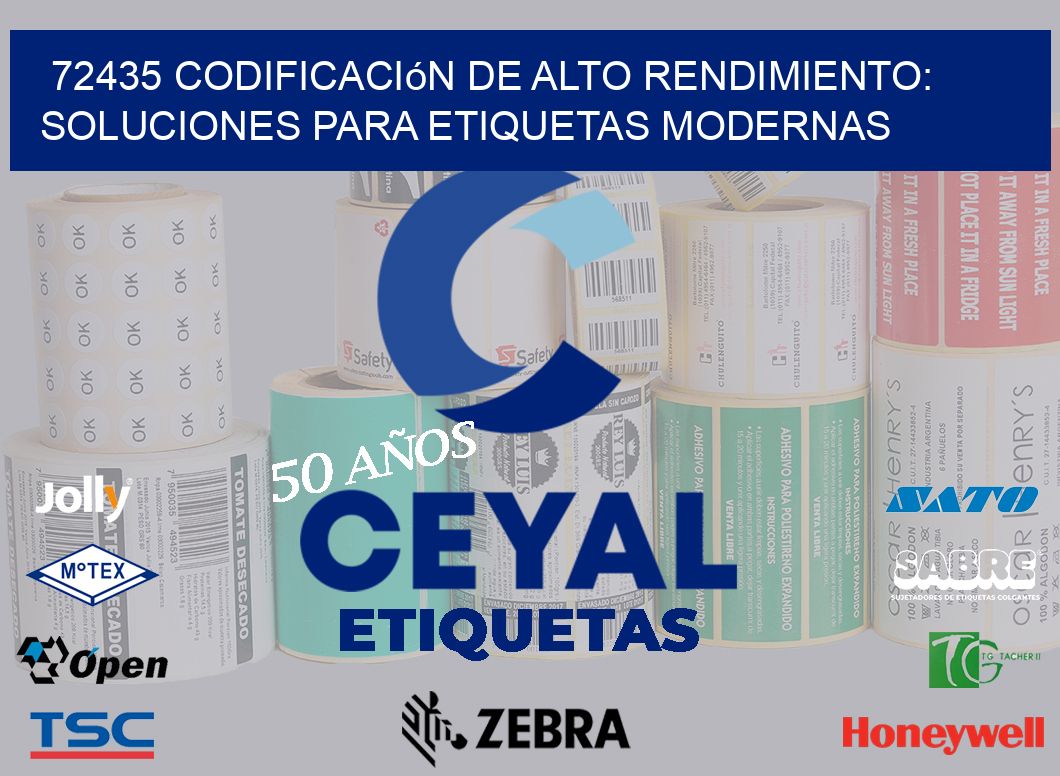 72435 Codificación de Alto Rendimiento: Soluciones para Etiquetas Modernas