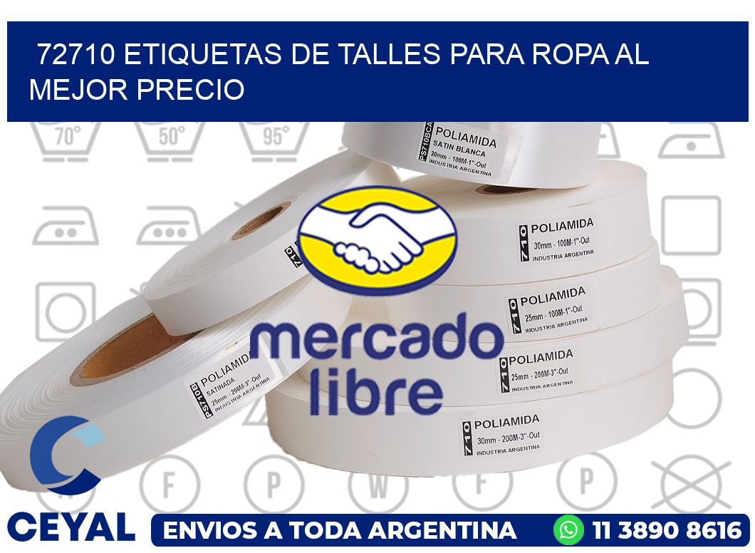 72710 ETIQUETAS DE TALLES PARA ROPA AL MEJOR PRECIO