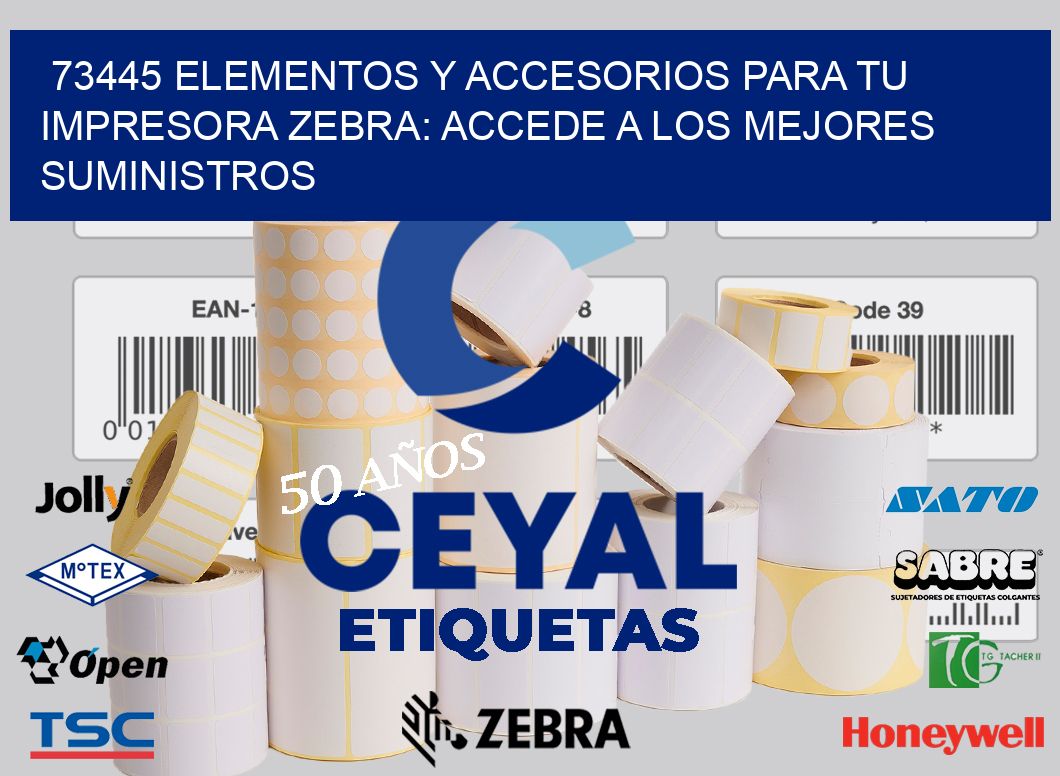 73445 ELEMENTOS Y ACCESORIOS PARA TU IMPRESORA ZEBRA: ACCEDE A LOS MEJORES SUMINISTROS