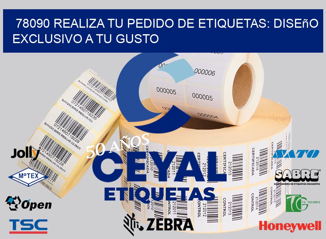 78090 Realiza tu Pedido de Etiquetas: Diseño Exclusivo a tu Gusto