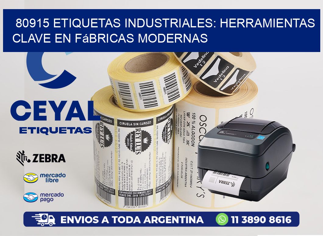 80915 Etiquetas Industriales: Herramientas Clave en Fábricas Modernas