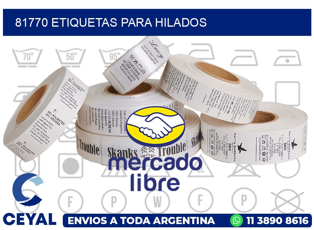 81770 ETIQUETAS PARA HILADOS