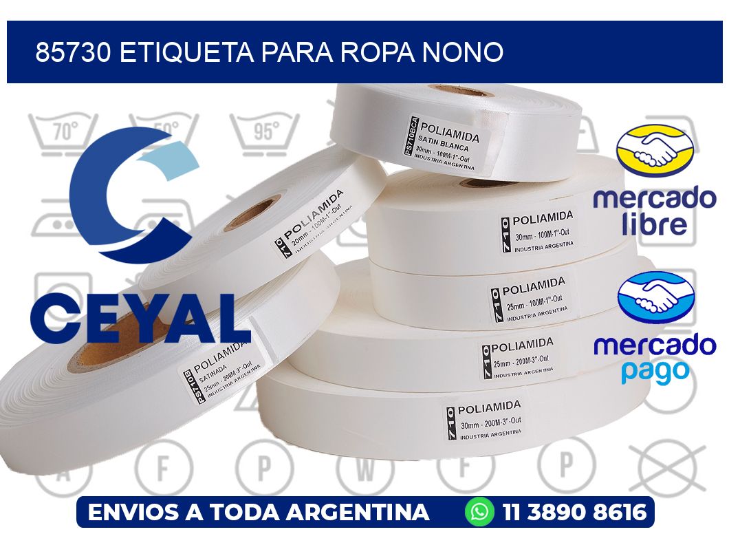 85730 ETIQUETA PARA ROPA NONO
