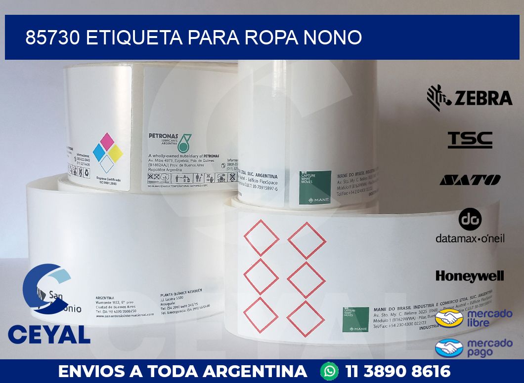 85730 ETIQUETA PARA ROPA NONO