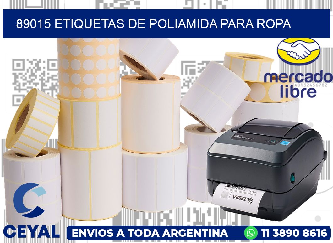 89015 ETIQUETAS DE POLIAMIDA PARA ROPA