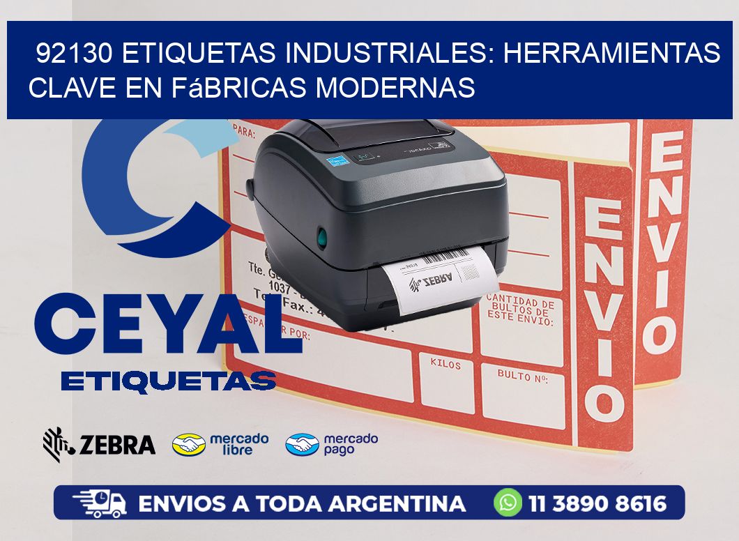 92130 Etiquetas Industriales: Herramientas Clave en Fábricas Modernas