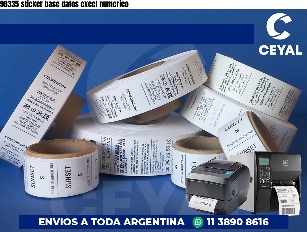 98335 sticker base datos excel numerico