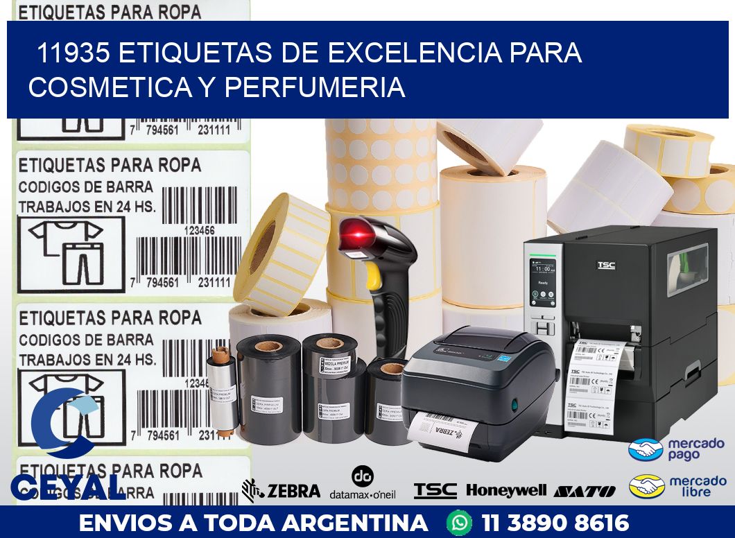 11935 ETIQUETAS DE EXCELENCIA PARA COSMETICA Y PERFUMERIA