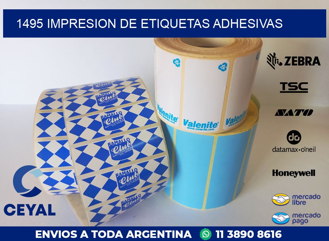 1495 IMPRESION DE ETIQUETAS ADHESIVAS