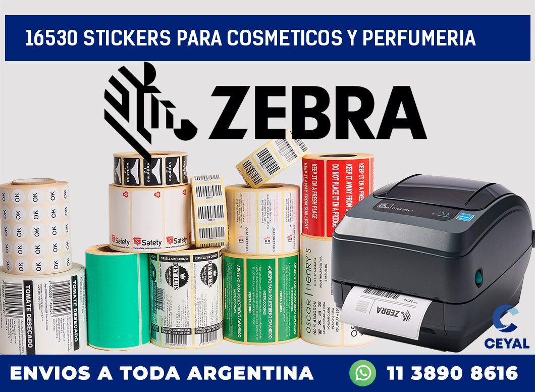 16530 STICKERS PARA COSMETICOS Y PERFUMERIA