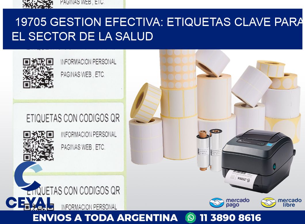 19705 GESTION EFECTIVA: ETIQUETAS CLAVE PARA EL SECTOR DE LA SALUD