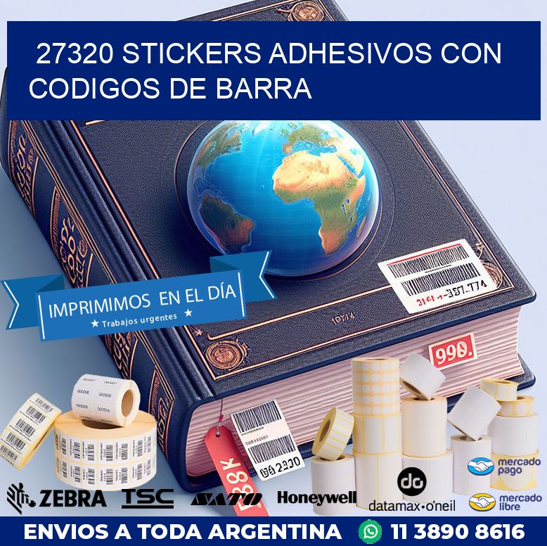27320 STICKERS ADHESIVOS CON CODIGOS DE BARRA