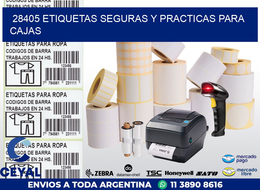 28405 ETIQUETAS SEGURAS Y PRACTICAS PARA CAJAS