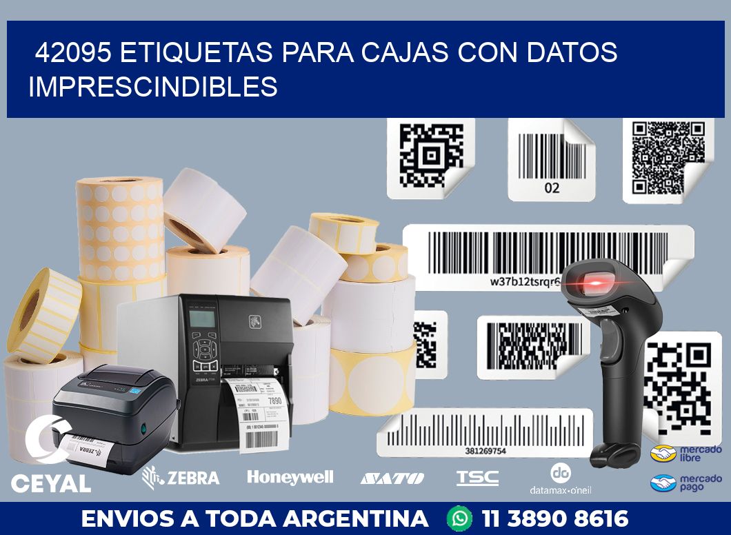 42095 ETIQUETAS PARA CAJAS CON DATOS IMPRESCINDIBLES