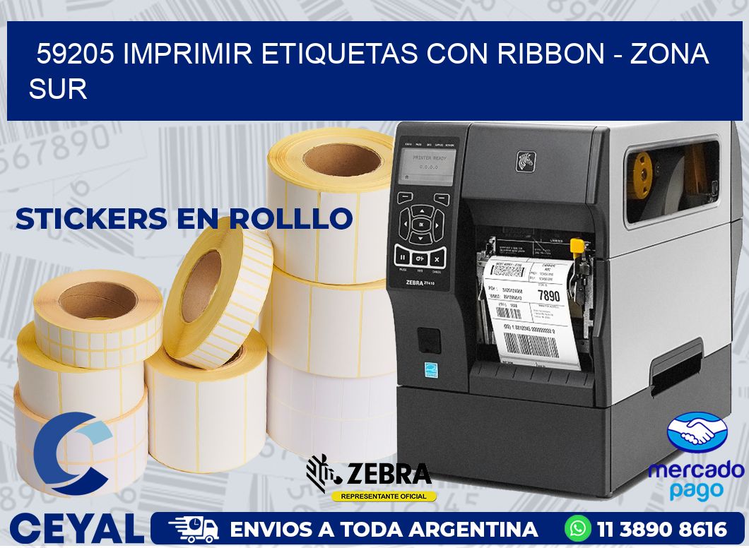 59205 IMPRIMIR ETIQUETAS CON RIBBON - ZONA SUR