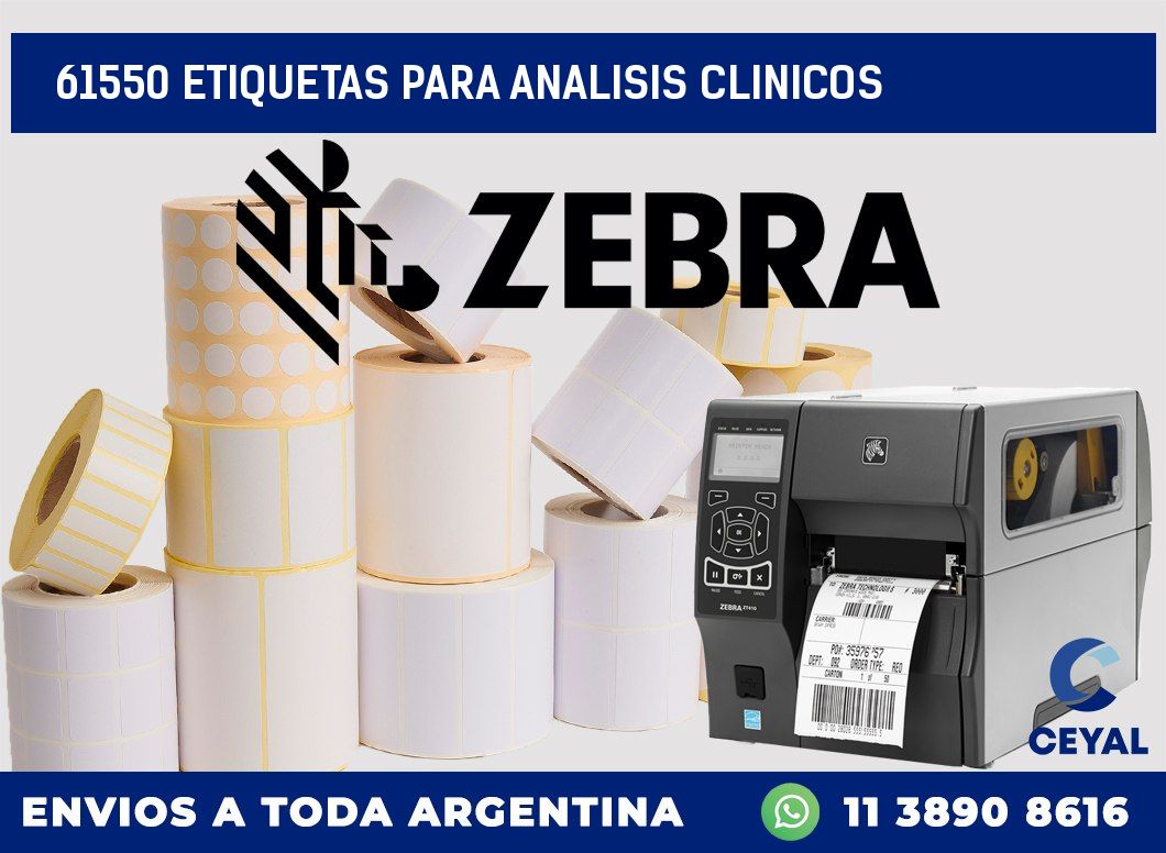 61550 ETIQUETAS PARA ANALISIS CLINICOS
