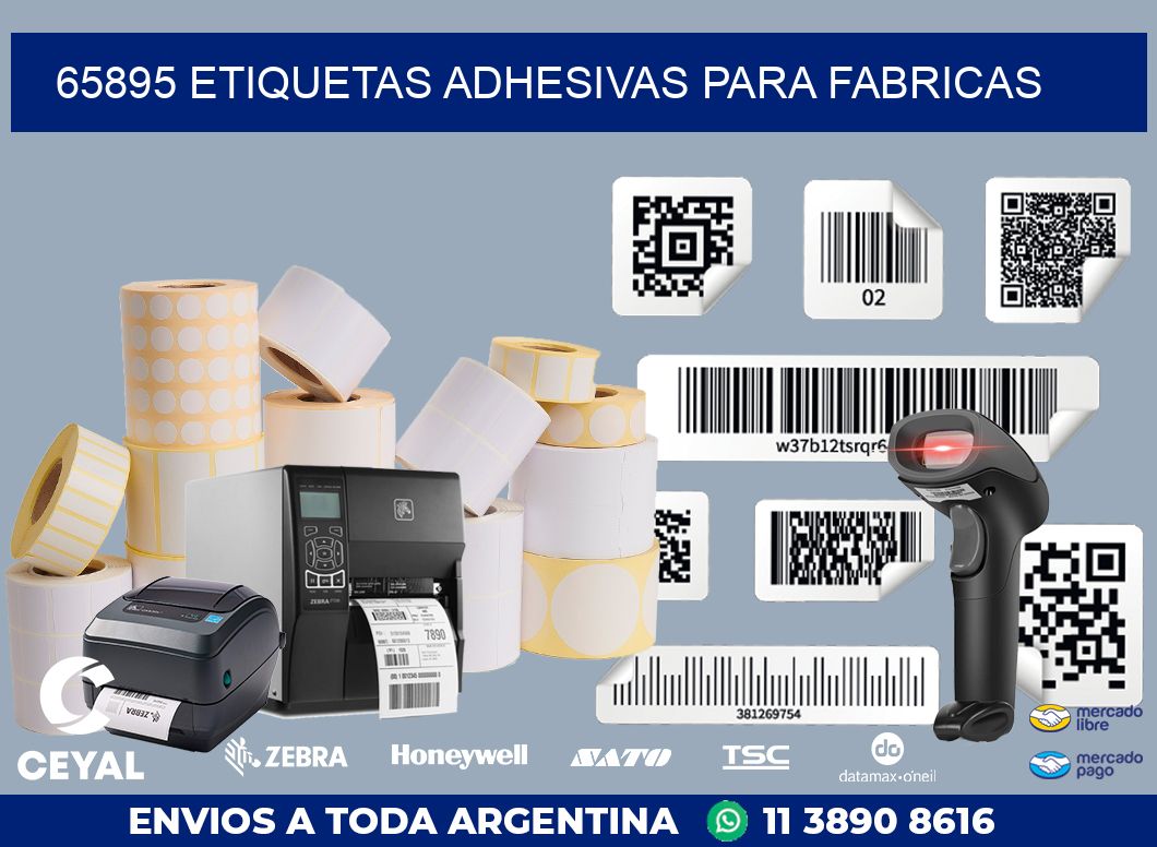 65895 ETIQUETAS ADHESIVAS PARA FABRICAS