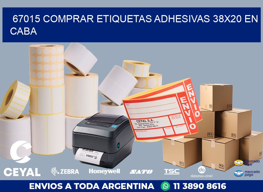 67015 COMPRAR ETIQUETAS ADHESIVAS 38X20 EN CABA