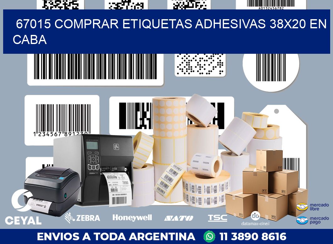 67015 COMPRAR ETIQUETAS ADHESIVAS 38X20 EN CABA