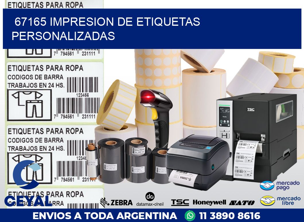 67165 IMPRESION DE ETIQUETAS PERSONALIZADAS