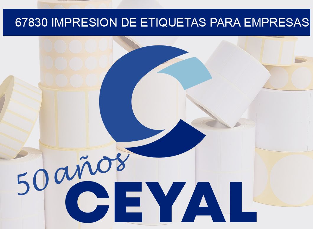 67830 IMPRESION DE ETIQUETAS PARA EMPRESAS