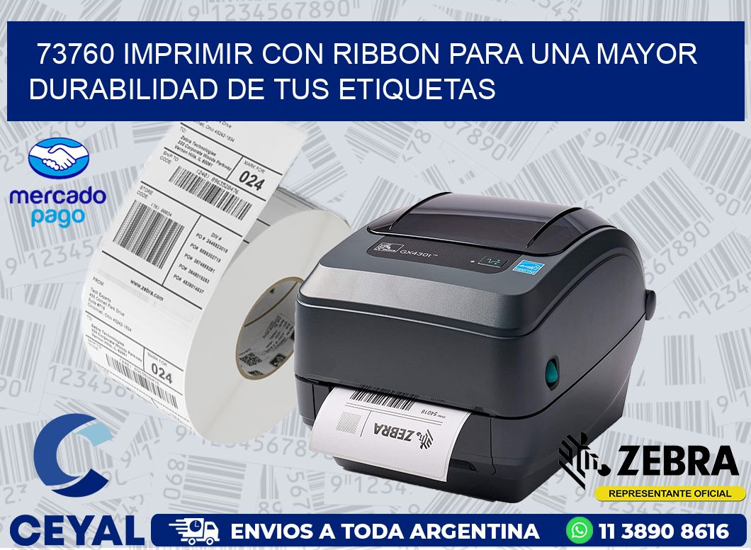 73760 IMPRIMIR CON RIBBON PARA UNA MAYOR DURABILIDAD DE TUS ETIQUETAS