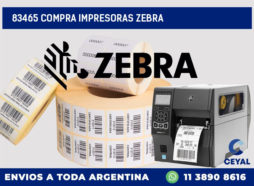 83465 COMPRA IMPRESORAS ZEBRA