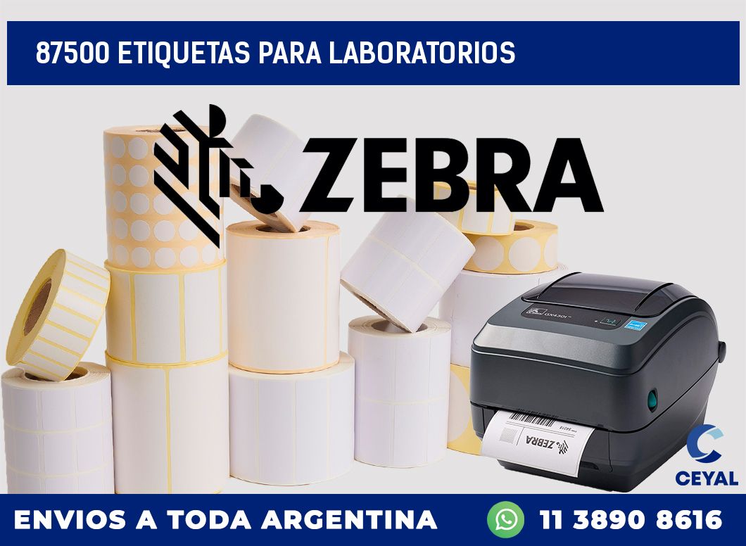 87500 ETIQUETAS PARA LABORATORIOS