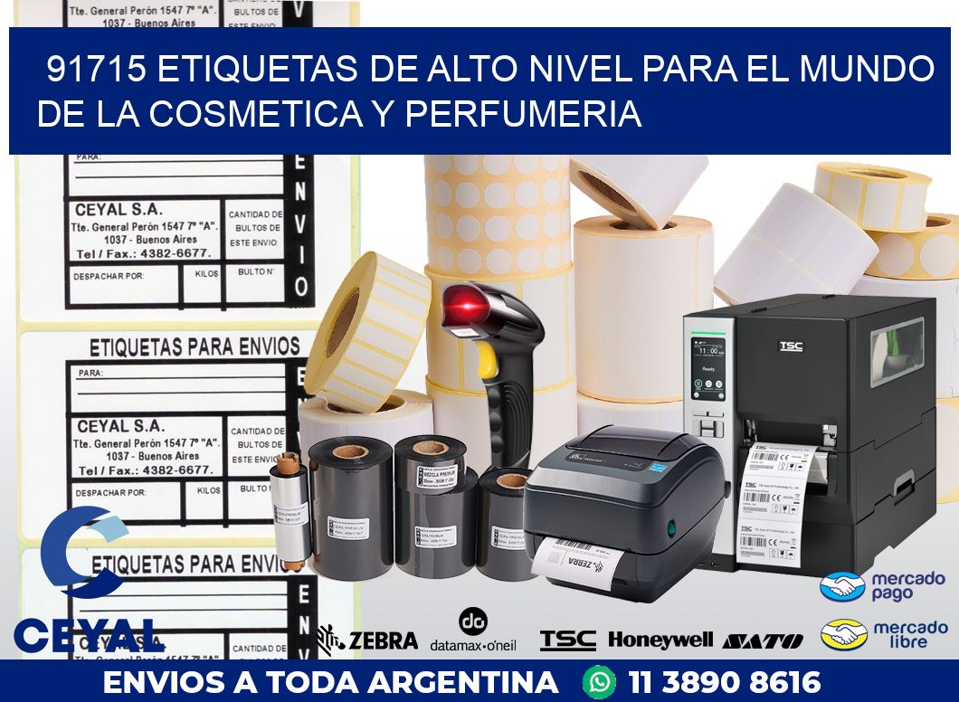 91715 ETIQUETAS DE ALTO NIVEL PARA EL MUNDO DE LA COSMETICA Y PERFUMERIA