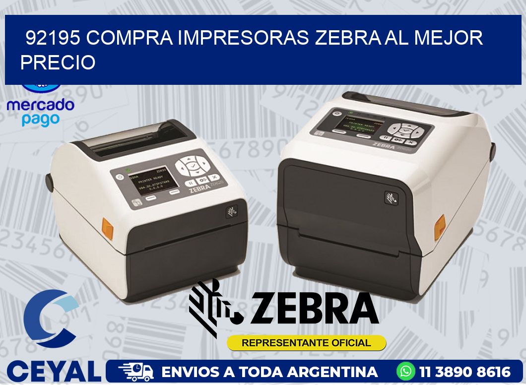 92195 COMPRA IMPRESORAS ZEBRA AL MEJOR PRECIO