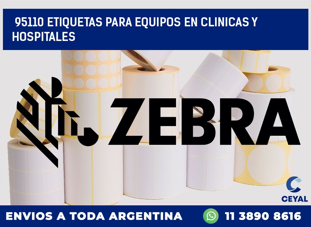 95110 ETIQUETAS PARA EQUIPOS EN CLINICAS Y HOSPITALES