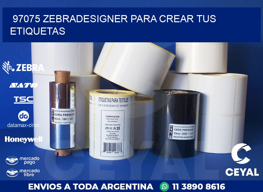 97075 ZEBRADESIGNER PARA CREAR TUS ETIQUETAS