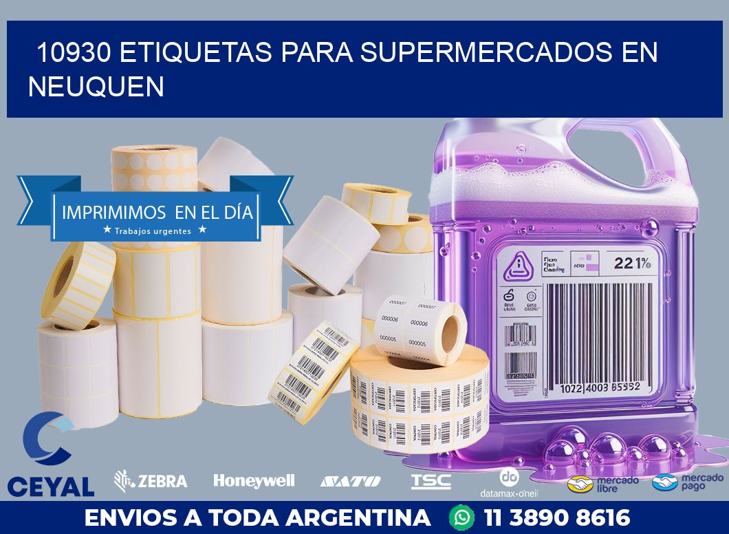 10930 ETIQUETAS PARA SUPERMERCADOS EN NEUQUEN