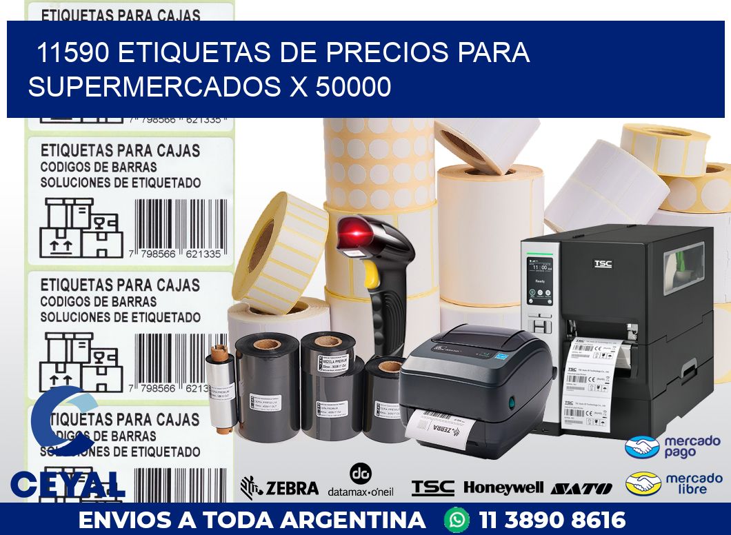 11590 ETIQUETAS DE PRECIOS PARA SUPERMERCADOS X 50000
