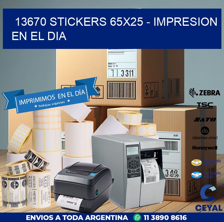 13670 STICKERS 65×25 – IMPRESION EN EL DIA