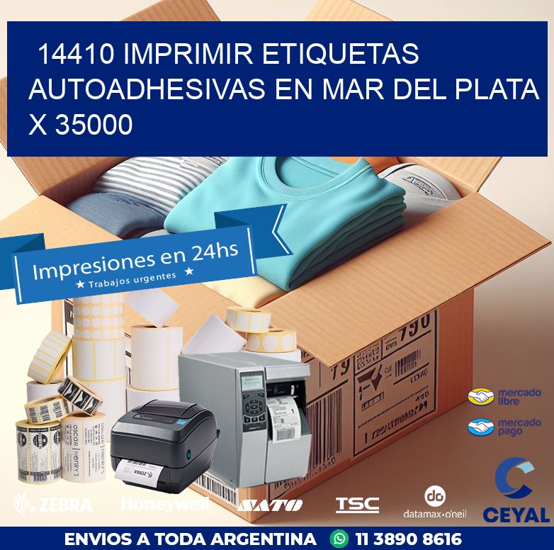 14410 IMPRIMIR ETIQUETAS AUTOADHESIVAS EN MAR DEL PLATA X 35000