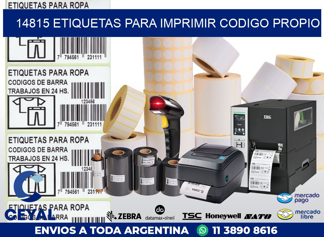 14815 ETIQUETAS PARA IMPRIMIR CODIGO PROPIO