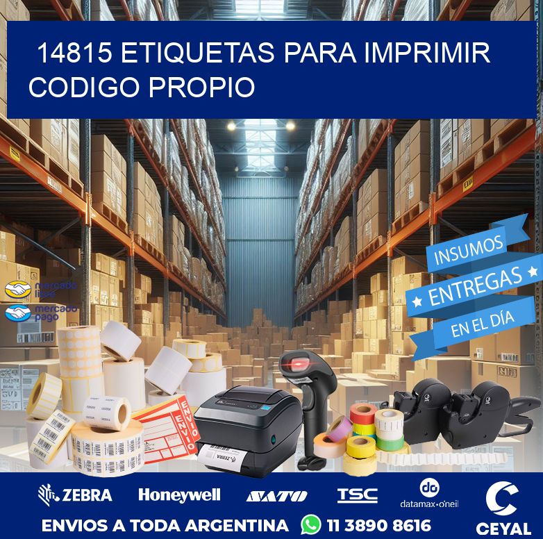 14815 ETIQUETAS PARA IMPRIMIR CODIGO PROPIO