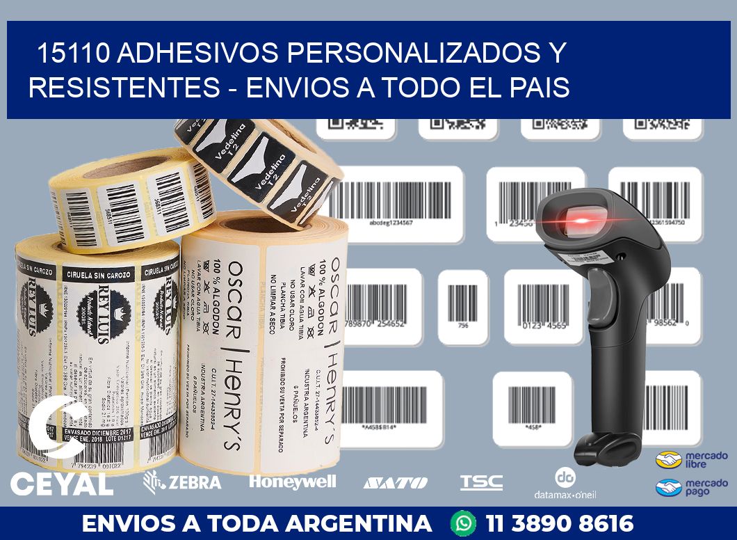 15110 ADHESIVOS PERSONALIZADOS Y RESISTENTES - ENVIOS A TODO EL PAIS