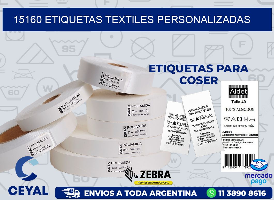 15160 ETIQUETAS TEXTILES PERSONALIZADAS