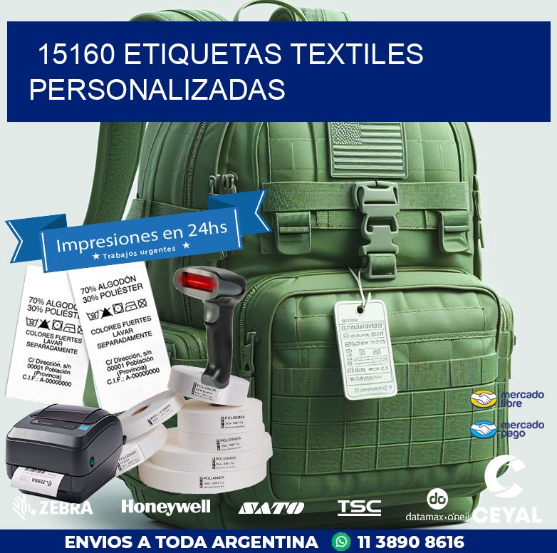 15160 ETIQUETAS TEXTILES PERSONALIZADAS
