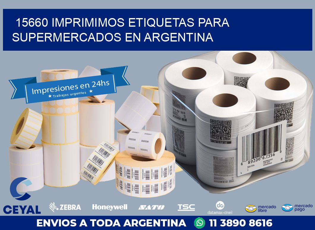 15660 IMPRIMIMOS ETIQUETAS PARA SUPERMERCADOS EN ARGENTINA